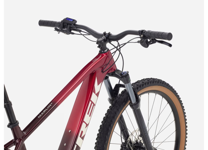 Elektriskais kalnu velosipēds TREK Marlin+ 8 | Fury Red/Lithium Fade