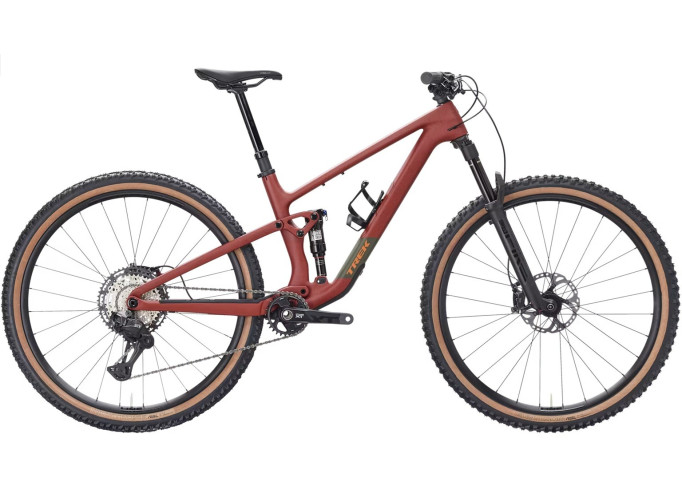 Kalnu velosipēds TREK Top Fuel 9.8 XT Di2 | Matte Sedona Red/ Pennyflake