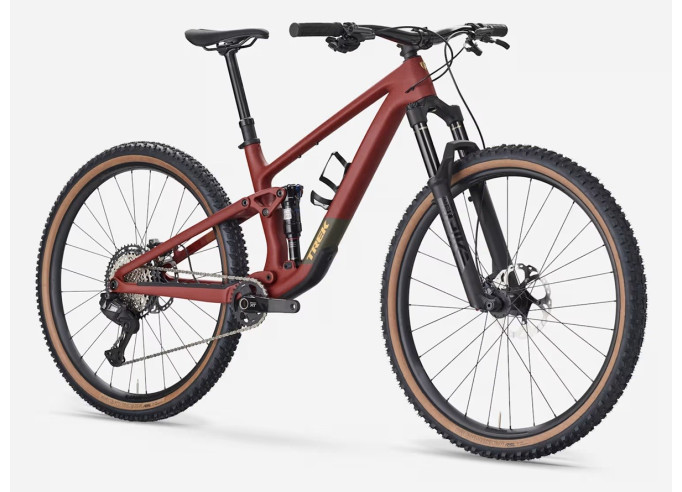 Kalnu velosipēds TREK Top Fuel 9.8 XT Di2 | Matte Sedona Red/ Pennyflake