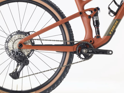 Kalnu velosipēds TREK Top Fuel 9.8 XT Di2 | Matte Sedona Red/ Pennyflake