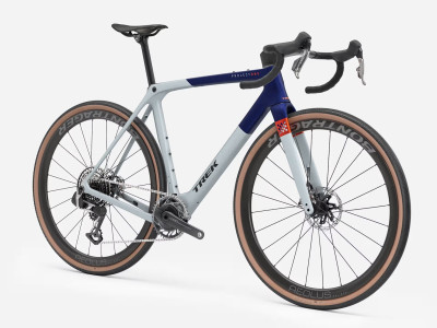 Gravel bike TREK Checkmate SLR 9 AXS | Matte Hex Blue/Plasma Grey Pearl