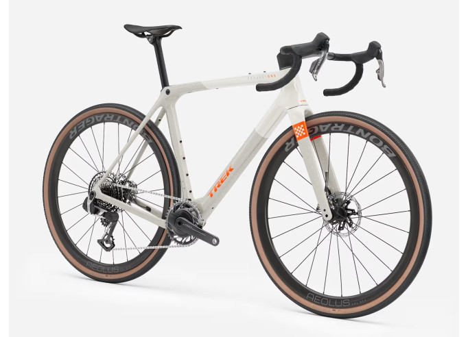 TREK Checkmate SLR 9 AXS gravel dviratis | Era White/Buff Beige