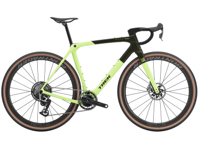 Gravel bike TREK Checkmate SLR 9 AXS | Olive Drab/Glowstick