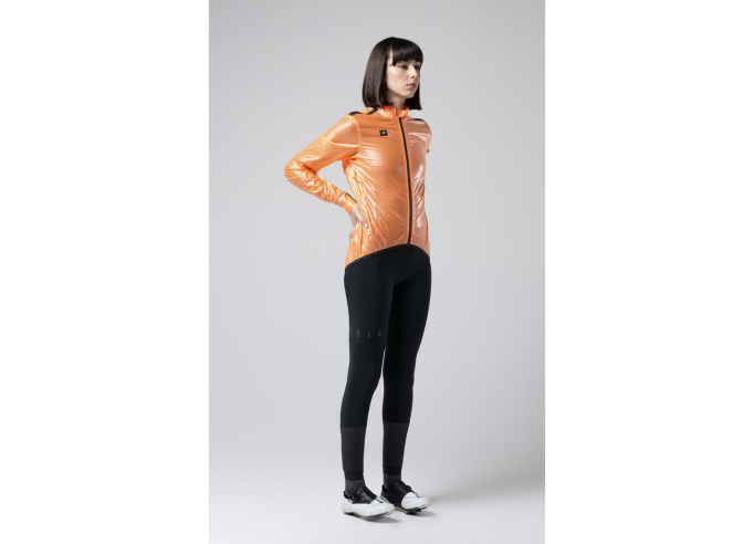 Lightweight waterproof Jacket GOBIK PLUVIA 2.0 unisex BLAZING ORANGE