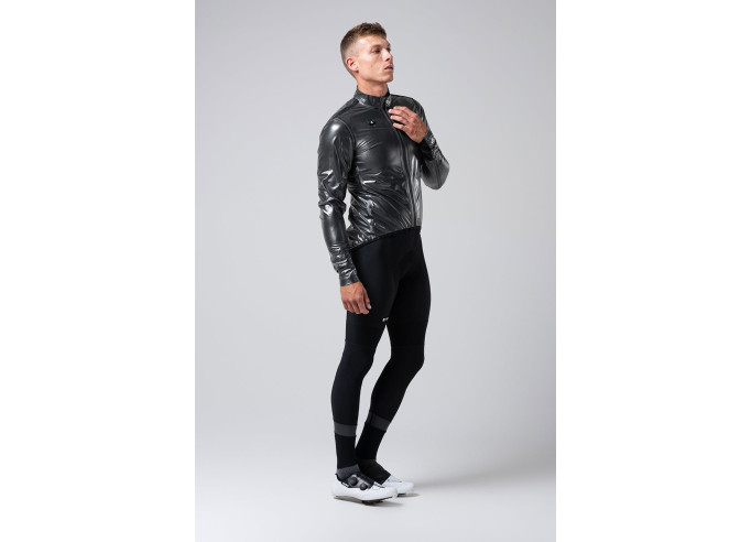 Lightweight waterproof Jacket PLUVIA 2.0 unisex TRUE BLACK