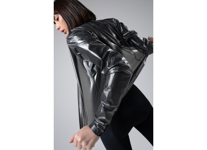 Lightweight waterproof Jacket PLUVIA 2.0 unisex TRUE BLACK