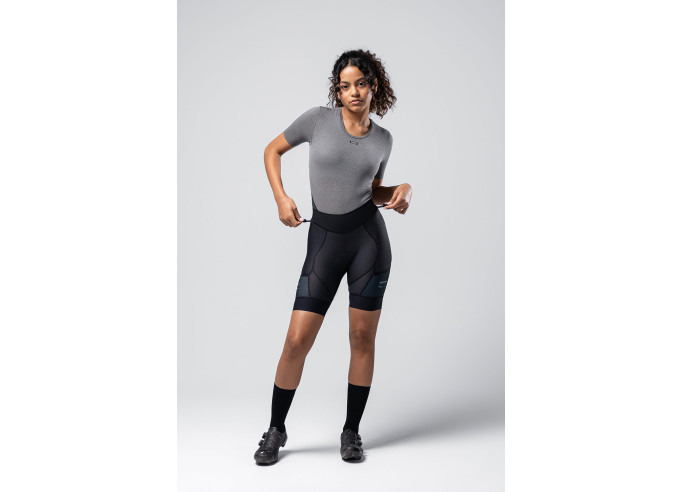 Dviratininko šortai COMMANDER STRAPLESS WOMEN BLACK - K6 