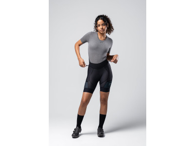 Dviratininko šortai COMMANDER STRAPLESS WOMEN BLACK - K6 