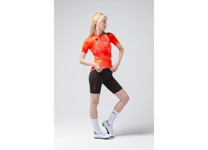 Short sleeve jersey GOBIK STARK women GERBERA