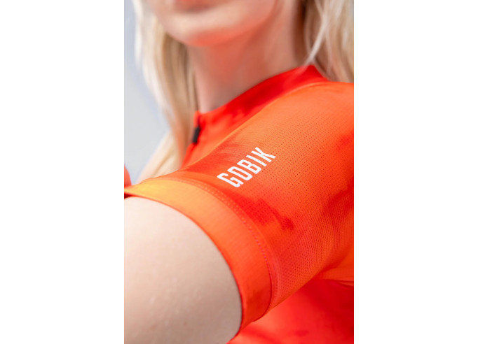 Short sleeve jersey GOBIK STARK women GERBERA