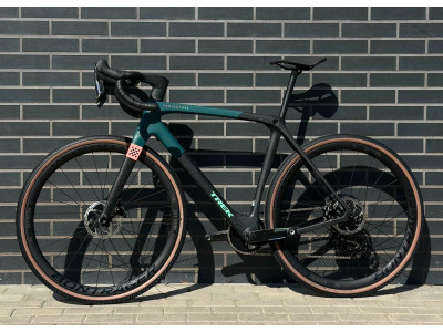 TREK Checkmate SLR 7 AXS gravel dviratis | Trek Black/Juniper Splatter