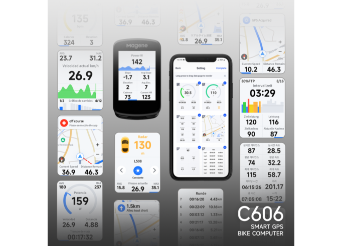 Velodators Magene C606 Smart GPS Bike Computer