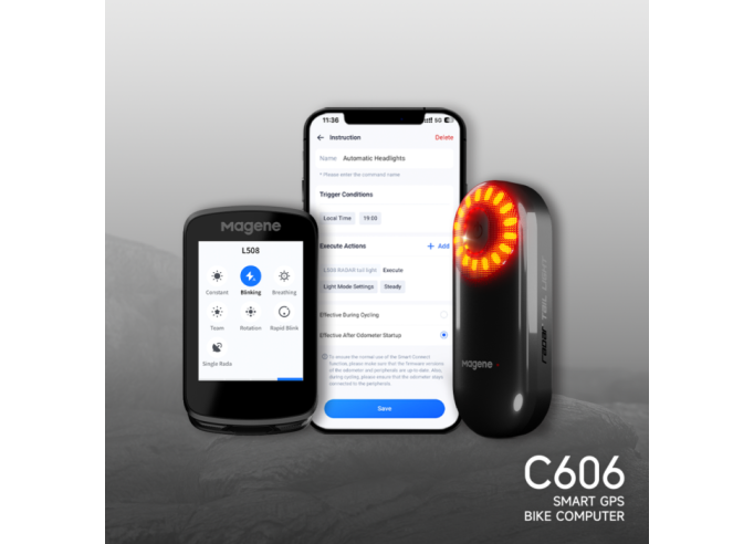 Magene C606 Smart GPS dviračio kompiuteriukas
