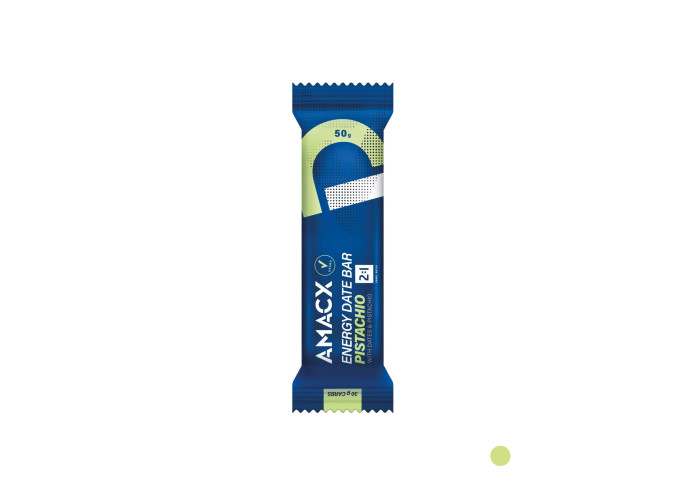 Batoniņš Amacx Energy Date Bar Pistachio 50g