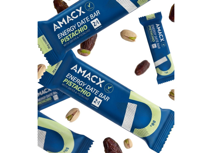 Batoniņš Amacx Energy Date Bar Pistachio 50g
