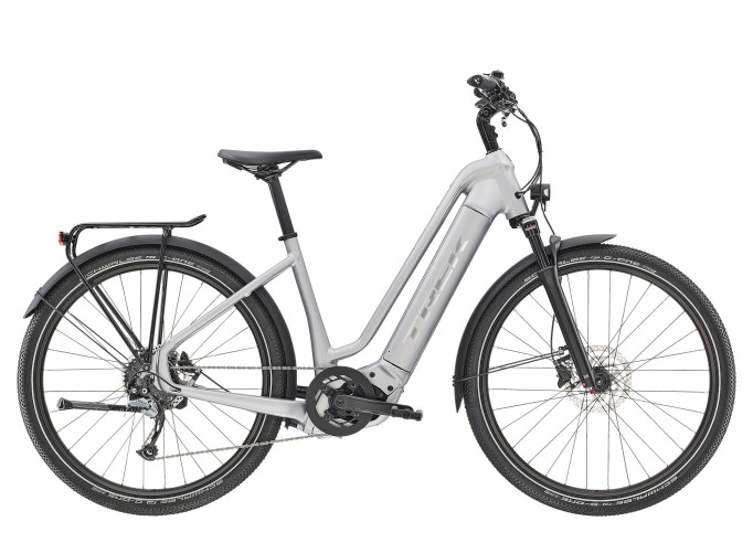 e-velo TREK Allant+ 7 Lowstep sudraba